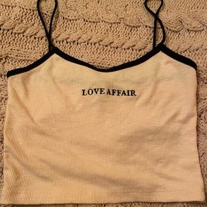 Topshop pink crop top